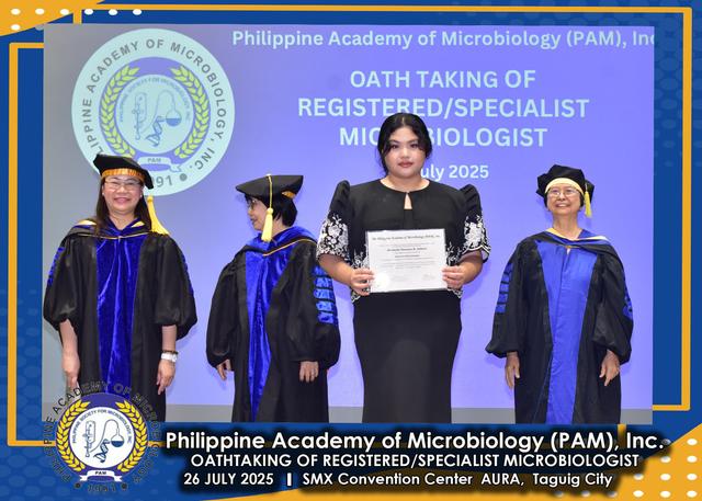 Oath taker at the PAM oath-taking ceremony, 26 July 2025
