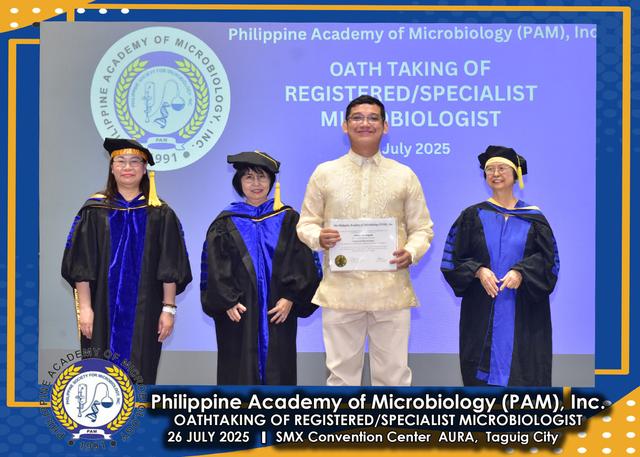 Oath taker at the PAM oath-taking ceremony, 26 July 2025