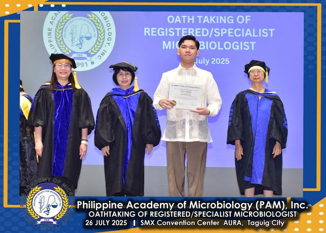 Oath taker at the PAM oath-taking ceremony, 26 July 2025