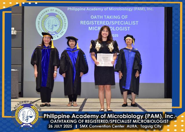 Oath taker at the PAM oath-taking ceremony, 26 July 2025