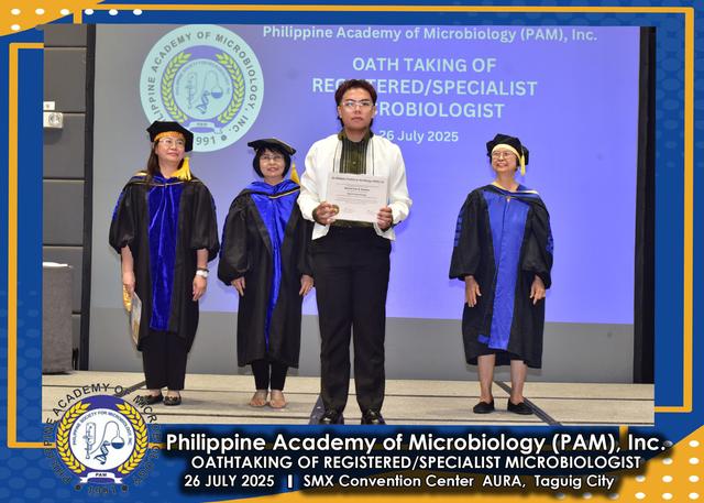 Oath taker at the PAM oath-taking ceremony, 26 July 2025