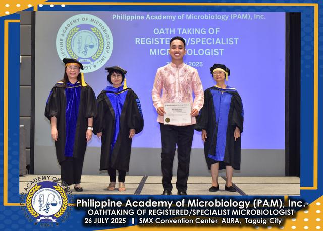 Oath taker at the PAM oath-taking ceremony, 26 July 2025