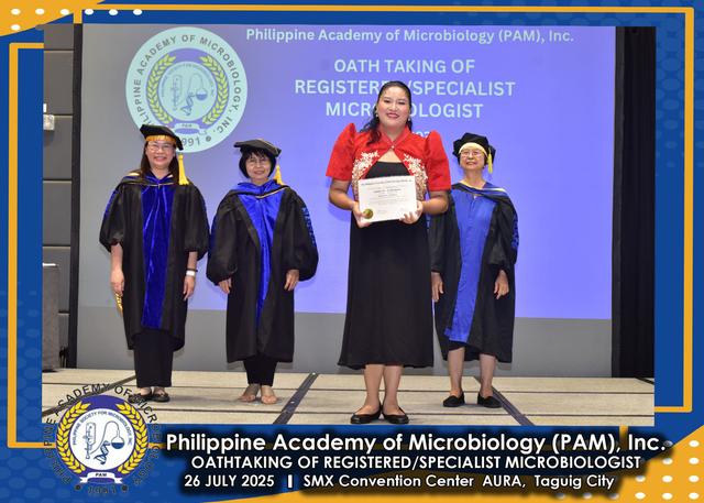 Oath taker at the PAM oath-taking ceremony, 26 July 2025