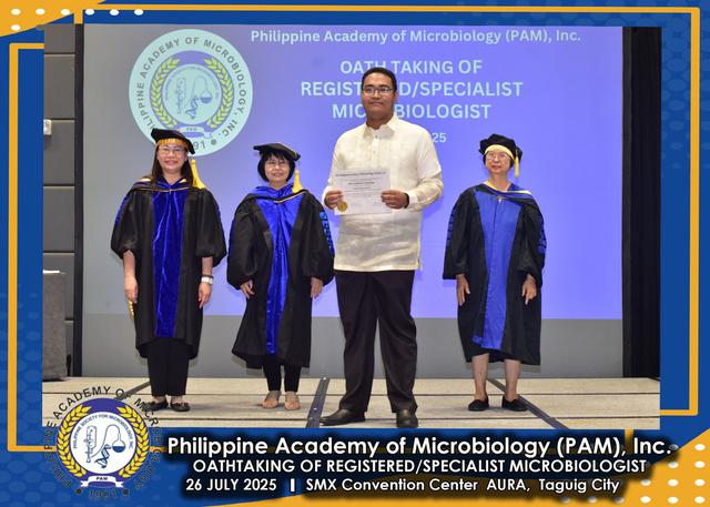 Oath taker at the PAM oath-taking ceremony, 26 July 2025