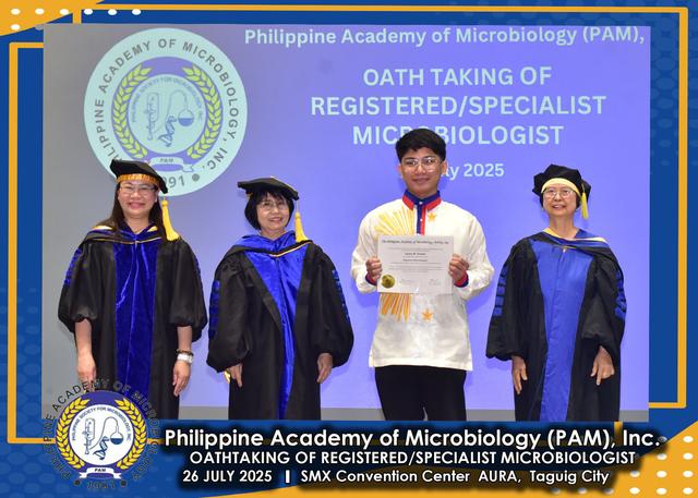 Oath taker at the PAM oath-taking ceremony, 26 July 2025