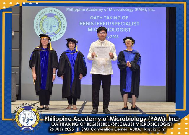 Oath taker at the PAM oath-taking ceremony, 26 July 2025