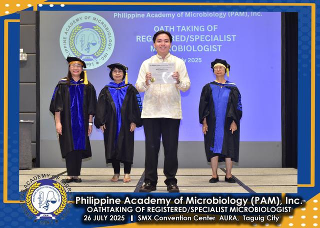 Oath taker at the PAM oath-taking ceremony, 26 July 2025