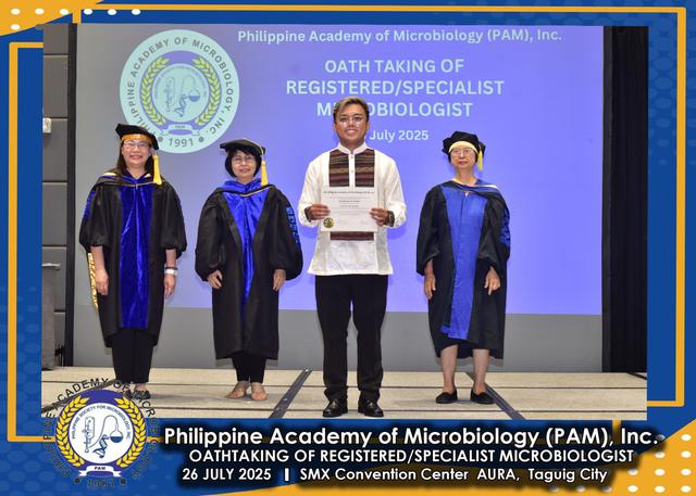Oath taker at the PAM oath-taking ceremony, 26 July 2025