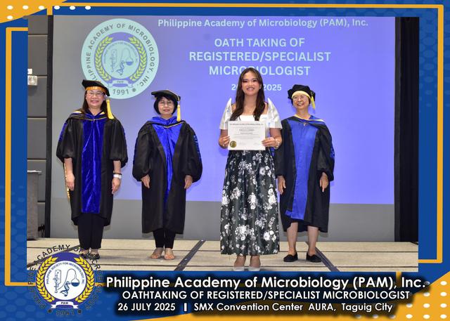 Oath taker at the PAM oath-taking ceremony, 26 July 2025