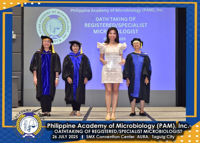 Oath taker at the PAM oath-taking ceremony, 26 July 2025
