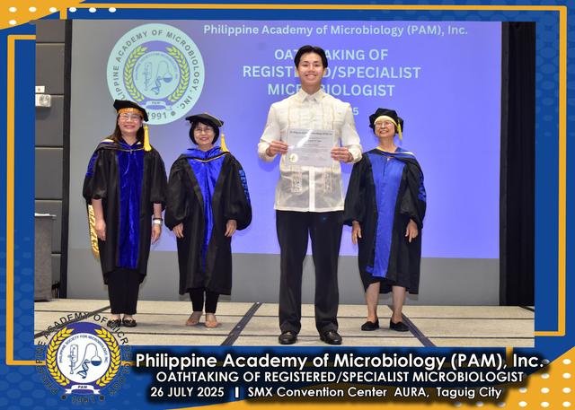 Oath taker at the PAM oath-taking ceremony, 26 July 2025