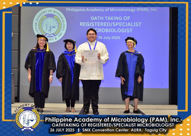 Oath taker at the PAM oath-taking ceremony, 26 July 2025