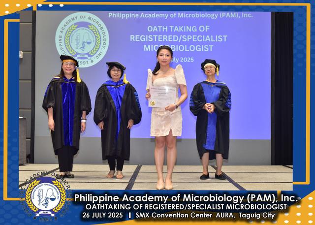 Oath taker at the PAM oath-taking ceremony, 26 July 2025