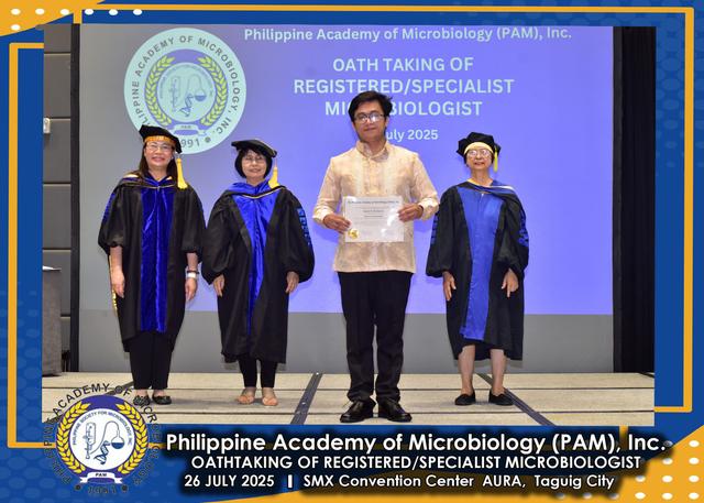 Oath taker at the PAM oath-taking ceremony, 26 July 2025