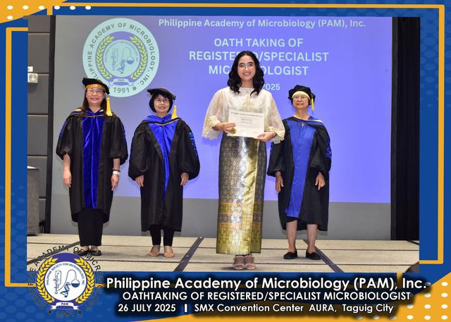 Oath taker at the PAM oath-taking ceremony, 26 July 2025