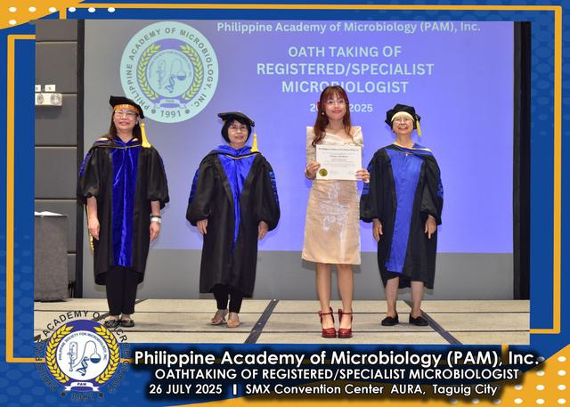 Oath taker at the PAM oath-taking ceremony, 26 July 2025
