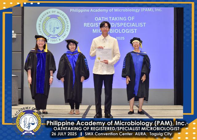 Oath taker at the PAM oath-taking ceremony, 26 July 2025