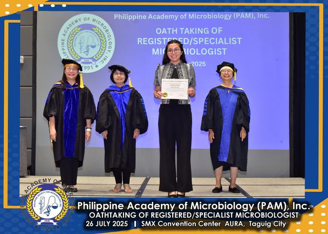 Oath taker at the PAM oath-taking ceremony, 26 July 2025