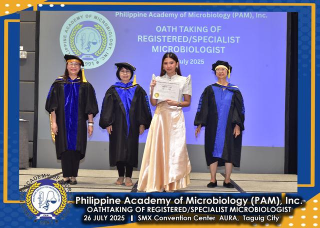 Oath taker at the PAM oath-taking ceremony, 26 July 2025