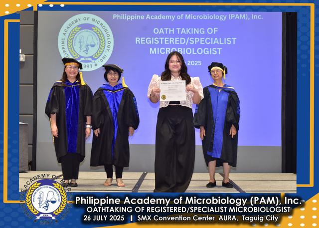 Oath taker at the PAM oath-taking ceremony, 26 July 2025
