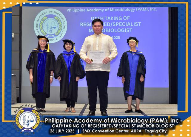 Oath taker at the PAM oath-taking ceremony, 26 July 2025