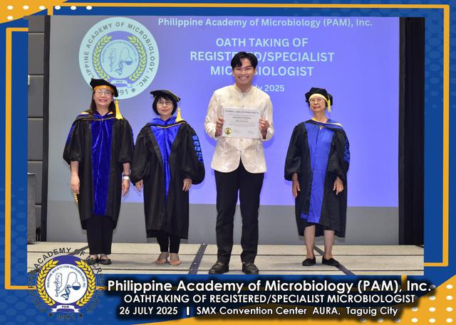 Oath taker at the PAM oath-taking ceremony, 26 July 2025