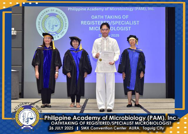 Oath taker at the PAM oath-taking ceremony, 26 July 2025