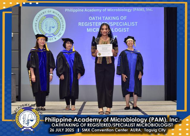 Oath taker at the PAM oath-taking ceremony, 26 July 2025