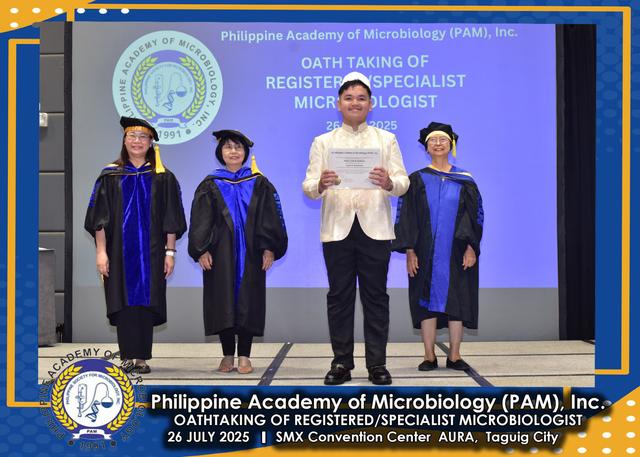 Oath taker at the PAM oath-taking ceremony, 26 July 2025