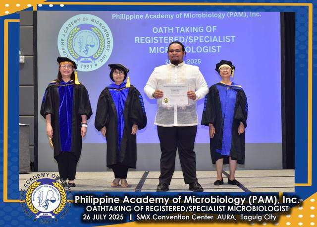 Oath taker at the PAM oath-taking ceremony, 26 July 2025