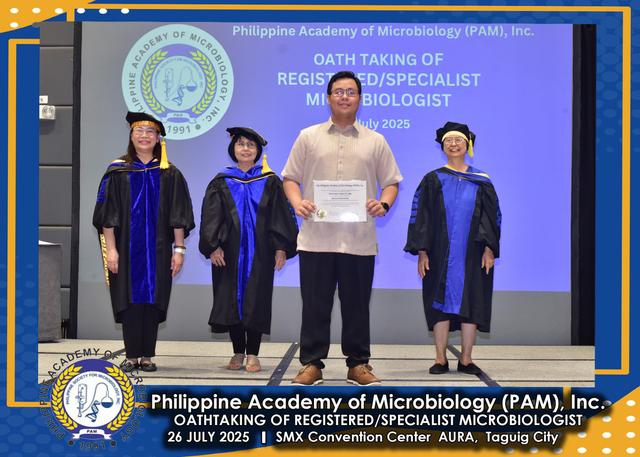 Oath taker at the PAM oath-taking ceremony, 26 July 2025