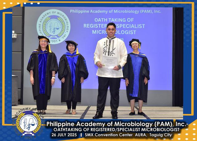 Oath taker at the PAM oath-taking ceremony, 26 July 2025