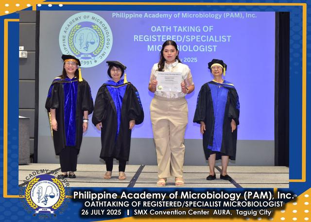 Oath taker at the PAM oath-taking ceremony, 26 July 2025