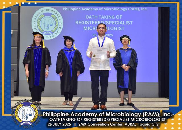 Oath taker at the PAM oath-taking ceremony, 26 July 2025