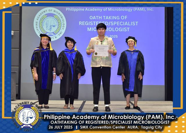 Oath taker at the PAM oath-taking ceremony, 26 July 2025