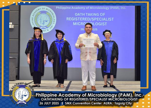 Oath taker at the PAM oath-taking ceremony, 26 July 2025
