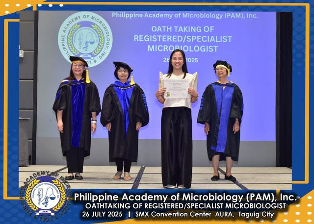 Oath taker at the PAM oath-taking ceremony, 26 July 2025