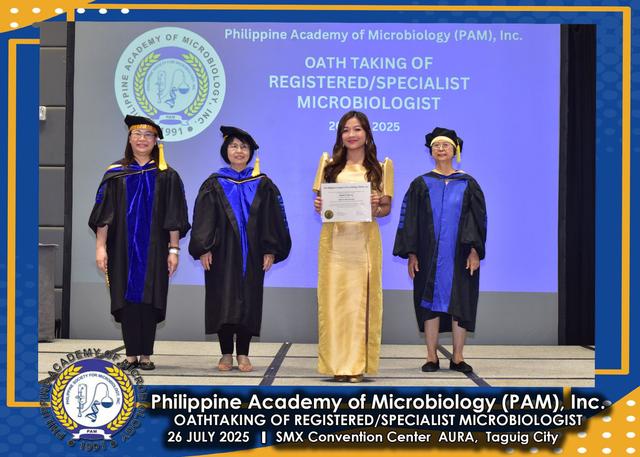 Oath taker at the PAM oath-taking ceremony, 26 July 2025