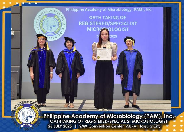 Oath taker at the PAM oath-taking ceremony, 26 July 2025