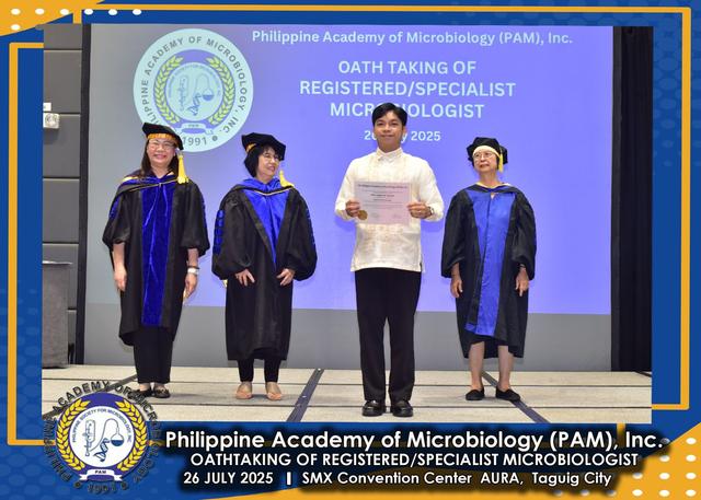 Oath taker at the PAM oath-taking ceremony, 26 July 2025
