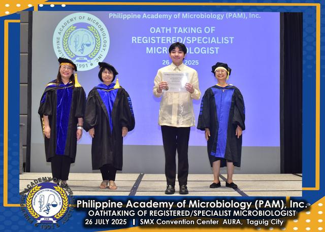 Oath taker at the PAM oath-taking ceremony, 26 July 2025