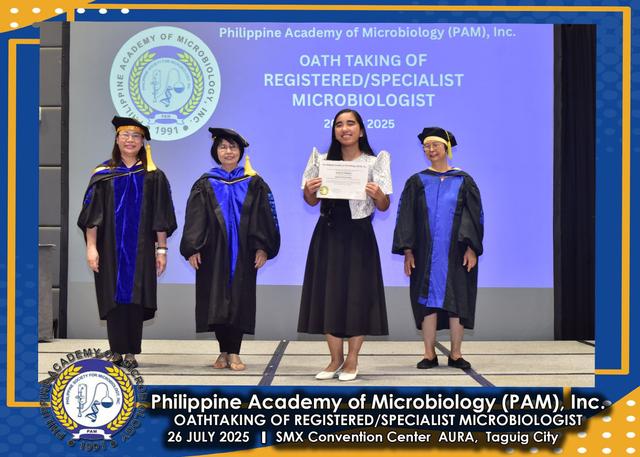 Oath taker at the PAM oath-taking ceremony, 26 July 2025