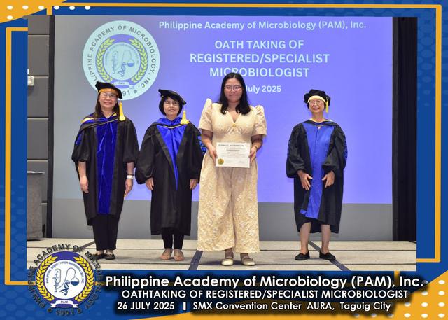 Oath taker at the PAM oath-taking ceremony, 26 July 2025