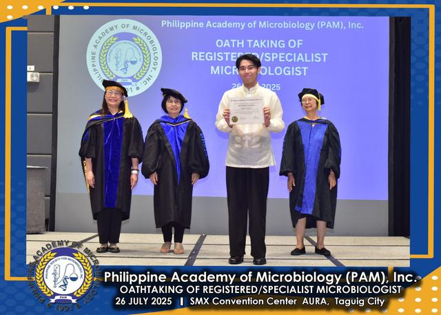 Oath taker at the PAM oath-taking ceremony, 26 July 2025