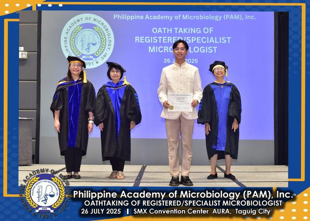 Oath taker at the PAM oath-taking ceremony, 26 July 2025