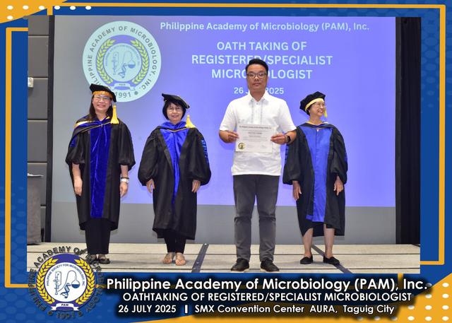 Oath taker at the PAM oath-taking ceremony, 26 July 2025
