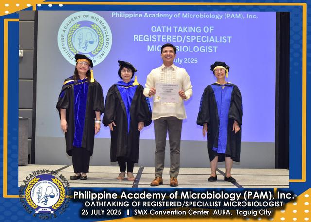 Oath taker at the PAM oath-taking ceremony, 26 July 2025